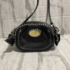 劣化あり　ミニーマウス　ショルダーバッグ ブラック