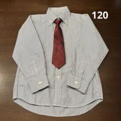 キッズ　セレモニーシャツ KANSAI YAMAMOTO 120 ネクタイ付き