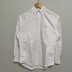 【L429】 Ralph Lauren ストライプシャツ サイズS ピンク