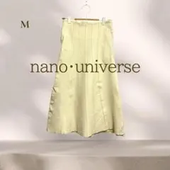 ナノユニバース スカート ウール フェミニン フレア ガーリー 上品 綺麗め M
