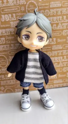 ●桃缶●no.118 黒短4点セット ねんどろいどどーる服アウトフィット
