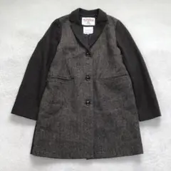 ハリスツイード×セブンデイズサンデイ テーラードジャケット コート アウター 茶