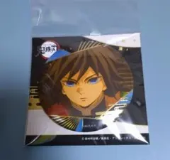 鬼滅の刃 箔押し 缶バッジ 冨岡義勇