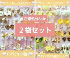 在庫処分Sale♥チャーム・コネクター♥２セット