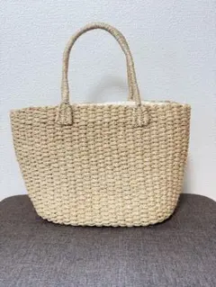 無印良品かごバッグ　ベージュのサムネイル