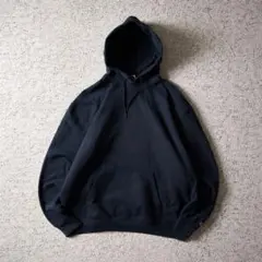 Champion オーバーサイズ　無地　ネイビースウェットパーカー　フーディー