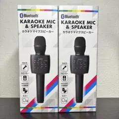 【2個セット】Bluetooth カラオケマイク & スピーカー