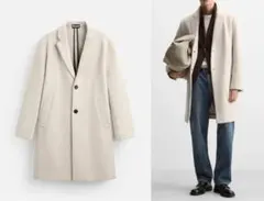 ZARA ライトベージュ ウールコート