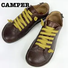 CAMPER カンペール ペウカミ レザー スニーカー 靴 ダークブラウン 35のサムネイル