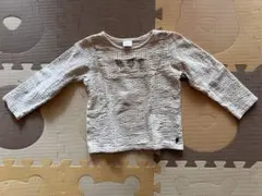 futafutaベージュ 長袖カットソー 100cm