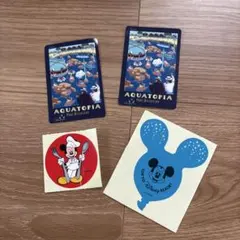 東京ディズニーシー アクアトピア ステッカー 2枚シェフミッキー　バルーンのサムネイル