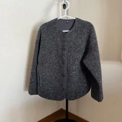 UNIQLO ボアフリース ノーカラージャケット S
