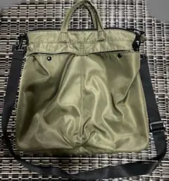 ★2way ショルダーバッグ　カーキ