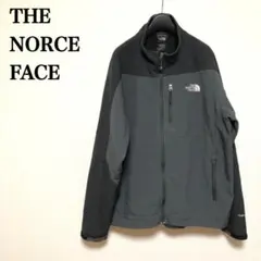 ザ・ノースフェイス ソフトシェルジャケット XLサイズ ブラック×グレー 古着