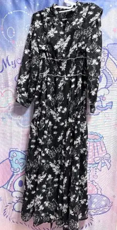 【Anmille】ロングワンピース 黒