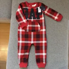 GAP チェック柄ロンパース　タグ付き
