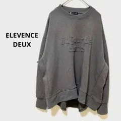 エルベンスドゥ　グレー スウェット　トレーナー　トップス　ロゴ　ルーズフィット