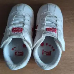 【中古品オニツカタイガー】スニーカー ホワイト/レッド