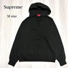 シュプリーム Supreme パーカー 裏起毛 ブラック 無地 シンプル M