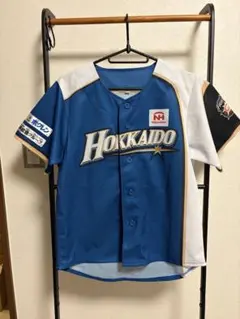 北海道日本ハムファイターズ　美品　ユニフォーム Jr.フリー 青