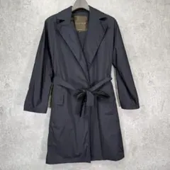 MAXMARA アンドコー スプリングコート ベルト スタンドカラー 光沢 L MAXMARA アンドコー スプリングコート ベルト スタンドカラー 光沢 L