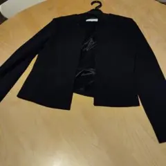 UNTITLED ネイビー ノーカラージャケット