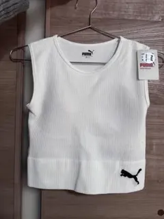 PUMA ショートタンクトップ M-L ホワイト