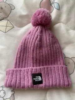 THE NORTH FACE ポンポン付きニット帽 ピンク（ベビーサイズ）
