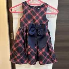 H&M チェック柄 ノースリーブワンピース 90センチ