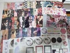 ☆専用☆0226-01　和風デザペ&マステセット♪おすそ分けファイル　まとめ売り