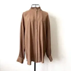 INTER FACTORY フリルネック ブラウス 上品 大人可愛いのサムネイル