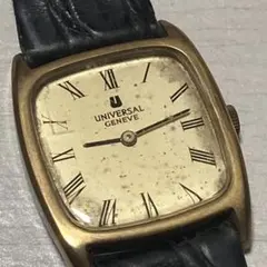 新品BAMBIベルトユニバーサル・ジュネーブ 手巻き ローマン文字盤（要OH） 新品BAMBIベルトユニバーサル・ジュネーブ 手巻き ローマン文字盤（要