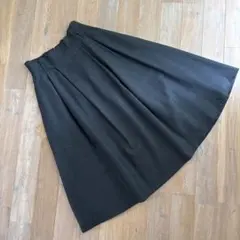 組曲 ダークグレー フレアスカート ひざ丈 サイズ1