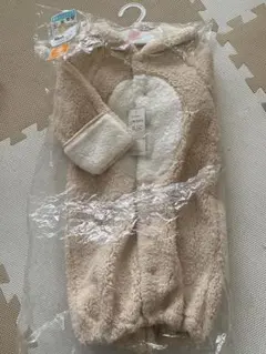 フード付きクマデザインロンパース 60~70cm