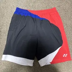 YONEXバドミントンハーフパンツ赤/青/白/黒Lサイズ
