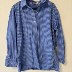UNIQLO ブルーストライプ　シャツXL