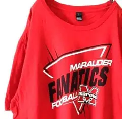 FANATICS フットボール MEHL Tシャツ 2XL レッド 赤 古着
