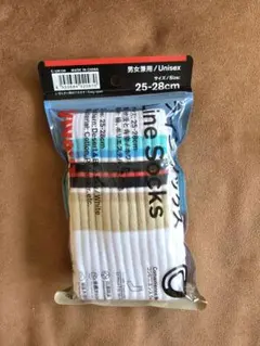 VIVANT ファミマ　ラインソックス 砂漠と青空 ホワイト 25-28cm