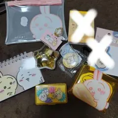 ちいかわ うさぎ キーホルダー マルチケース くら寿司缶バッジ など6点セット