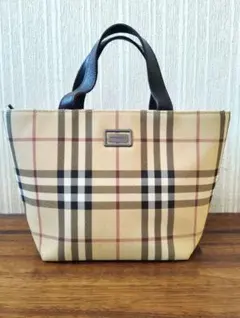 美品　BURBERRY　バーバリー　ミニトートバッグ　ハンドバッグ　ノバチェック