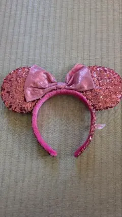 【美品】ミニー耳デザイン カチューシャ ピンク