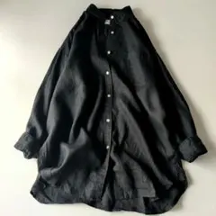 ジャーナルスタンダードレリューム　LINASリネンオーバーサイズシャツ黒