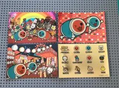 太鼓の達人 キラキラ ポストカード 4枚セット バンダイナムコ