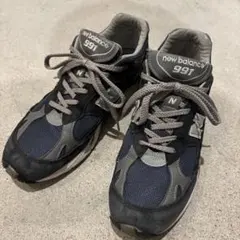 美品 New Balance 991 ネイビー 27cm