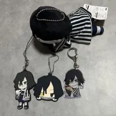 鬼滅の刃 伊黒小芭内 グッズ 4点セット 寝そべりぬいぐるみ ラバーストラップ