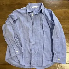 長袖シャツ 130サイズ 薄い青