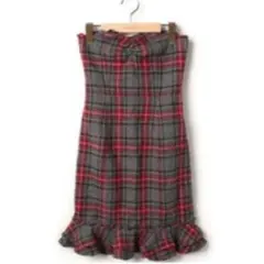 ナイン  チェック　ベア　マーメイドワンピース