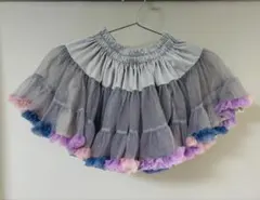 パンパンチュチュ Lサイズ　フリルチュールスカート カーニバル
