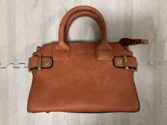 【新品未使用】レディース ハンドバッグ オレンジブラウン