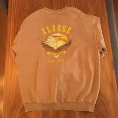 [良品]XLARGE 定価12000円 ブラウン スウェット Lサイズ